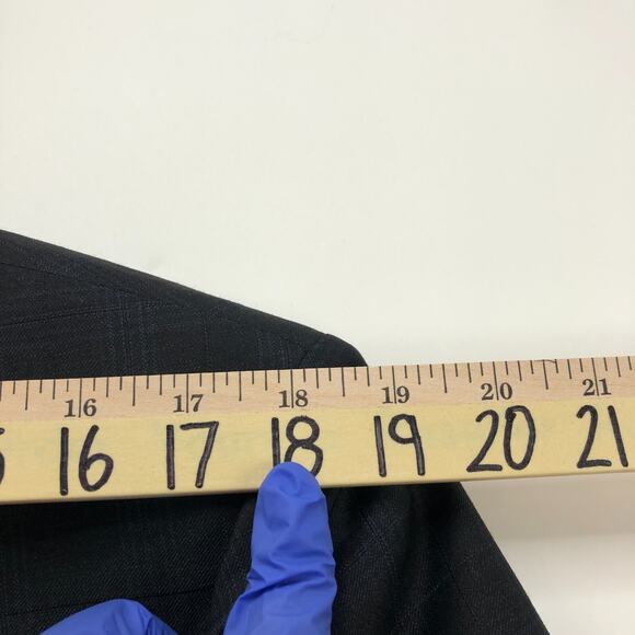 Ermenegildo Zegna Cloth 40 Gray Blue 100% Wool Blazer Sport Coat Jacket - Picture 6 of 16